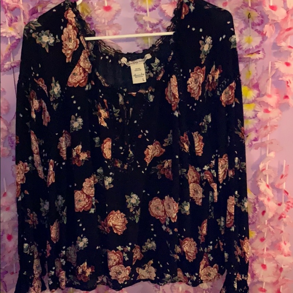 Floral dressy shirt